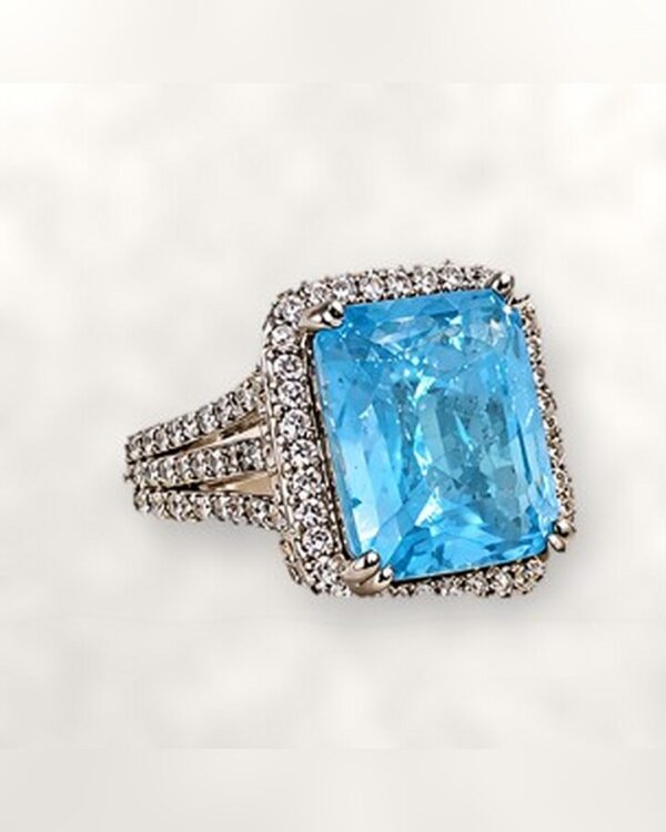 Anillo Halo Celeste Rigel