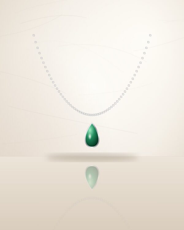 Collar Gota Verde